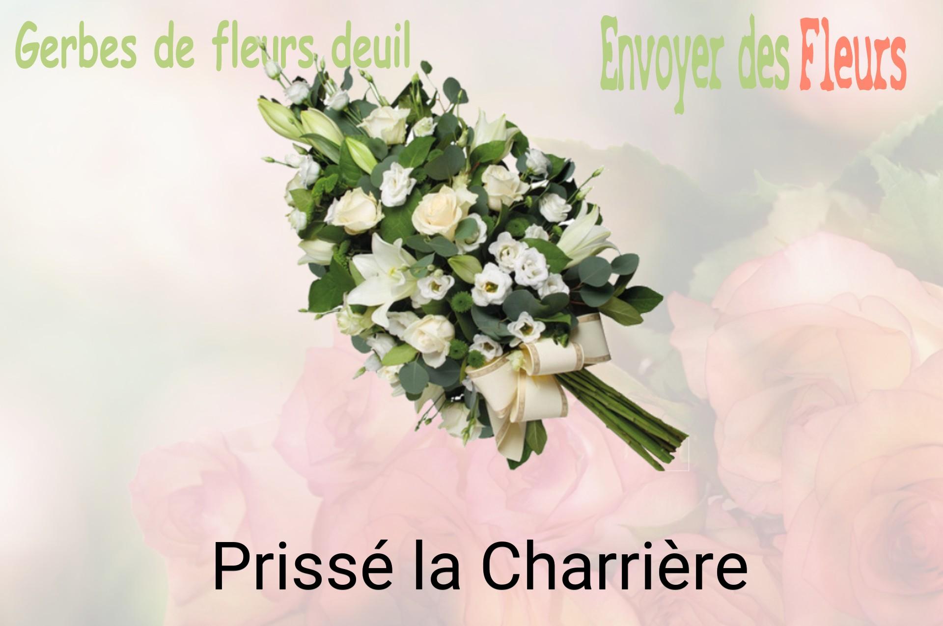 Gerbe de fleurs de deuil livrée à Prissé-la-Charrière